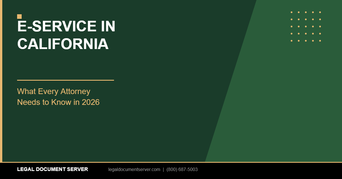 E-Service in California: What Attorneys Need to Know in 2026