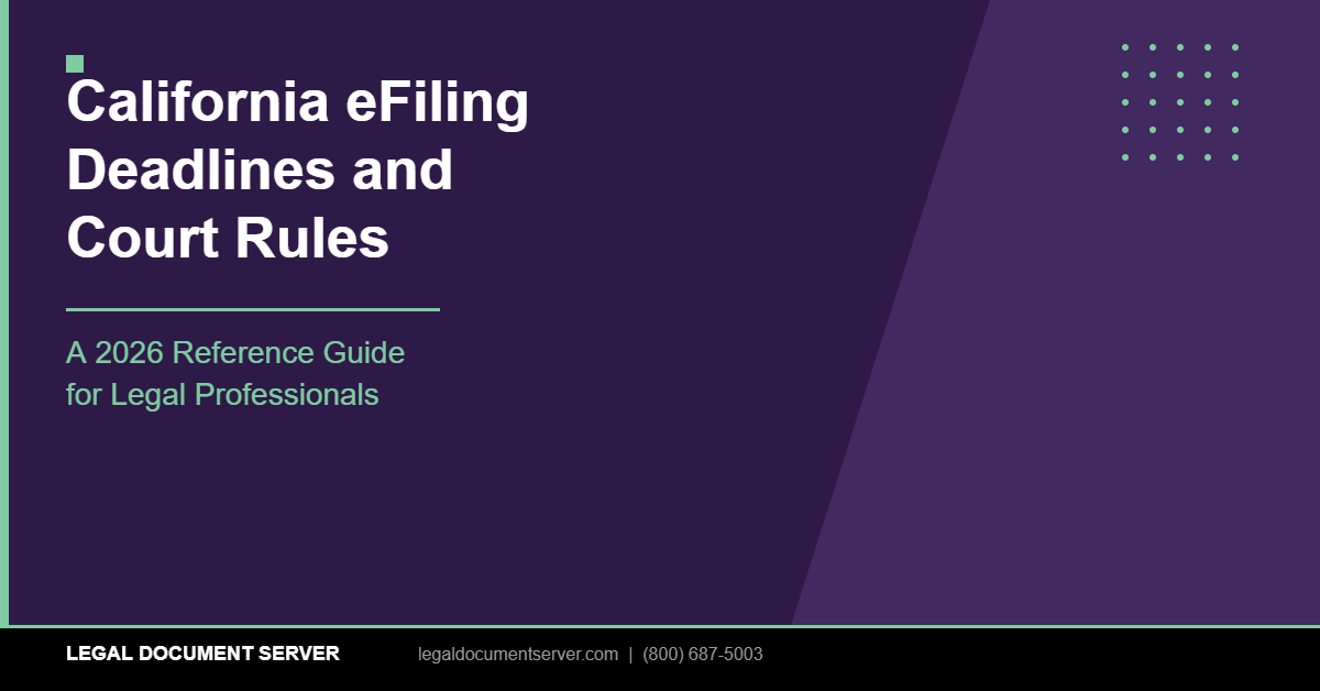 California eFiling Deadlines and Court Rules: A 2026 Reference Guide